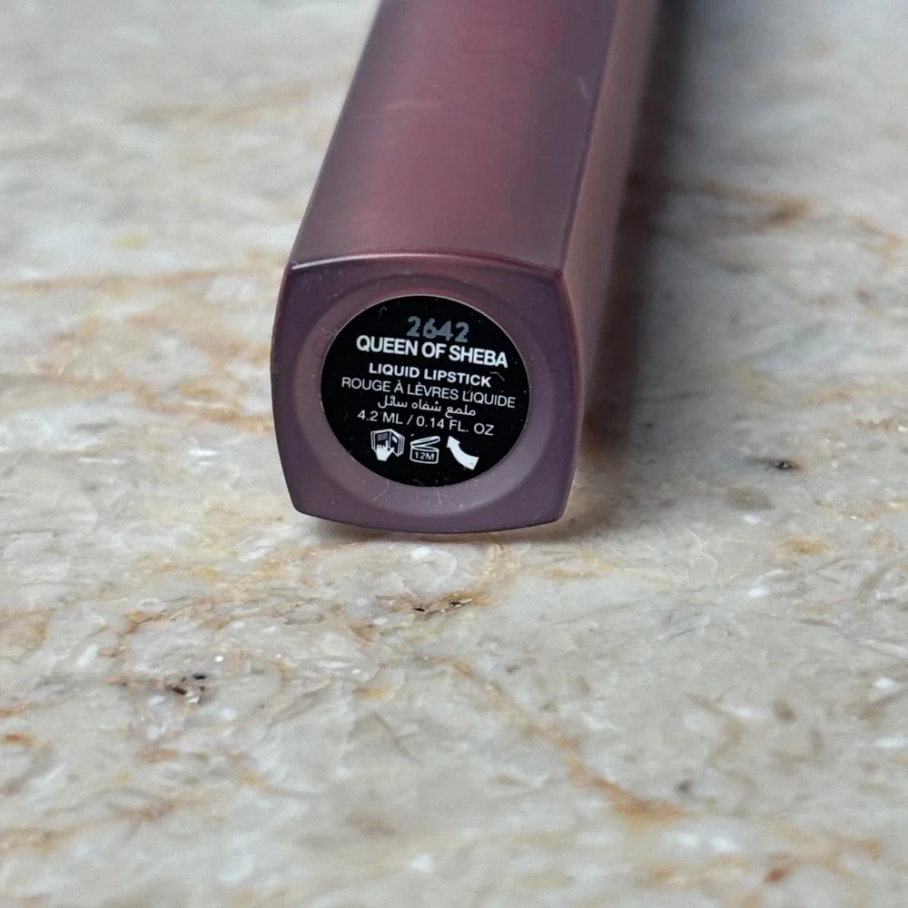 Huda Beauty Liquid Matte Lipstick 4.2ml Queen of‎ Sheba Mauve Brown Nude 2642